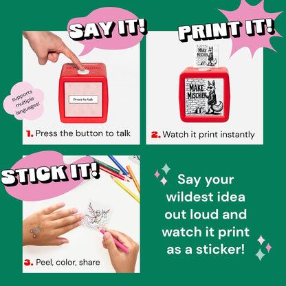 AI Voice-Powered Mini Sticker Maker